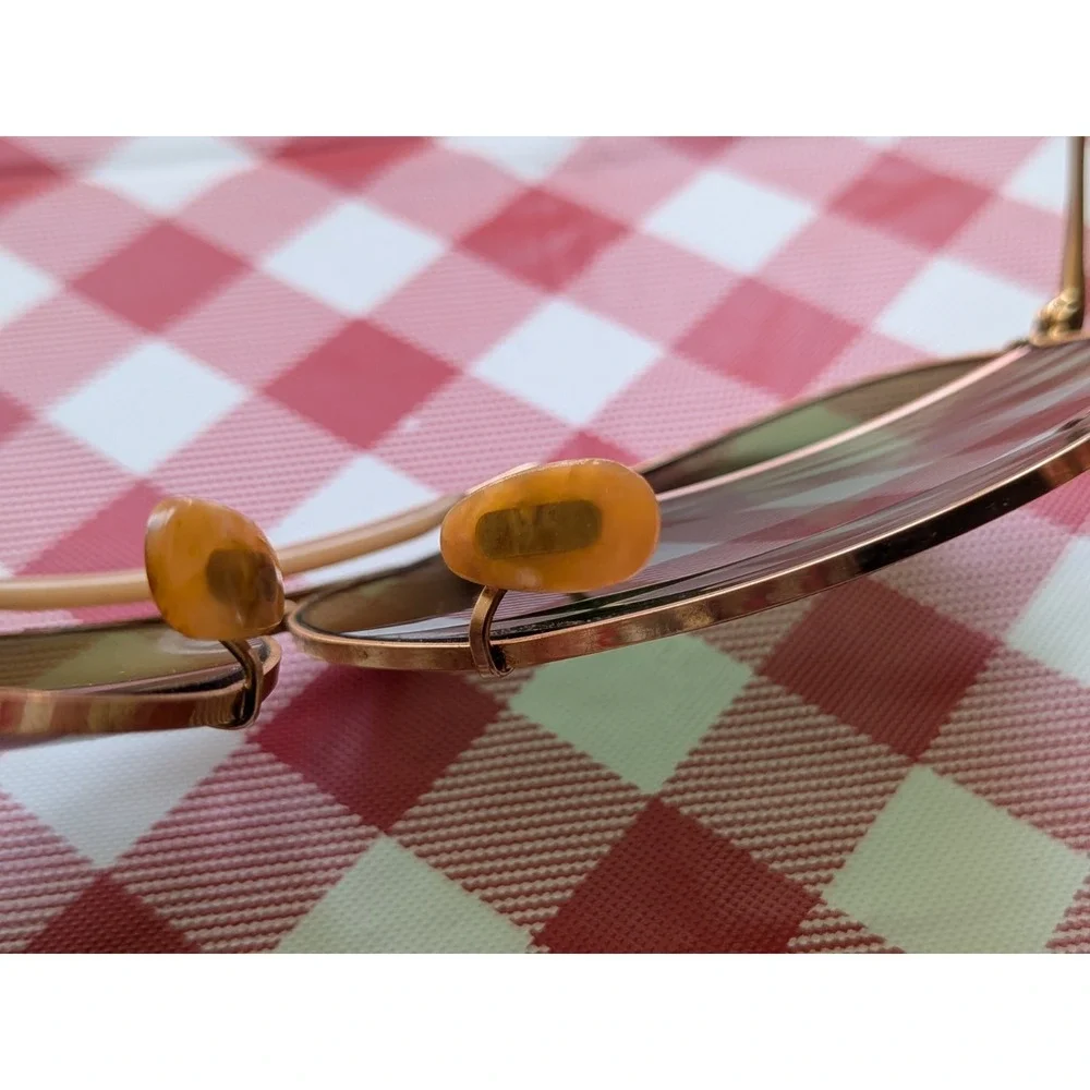 ORIGINAL WWII AAF BAUSCH & LOMB RAY BAN AVIATOR SUNGLASSES 1/10 12K GOLD FILLED